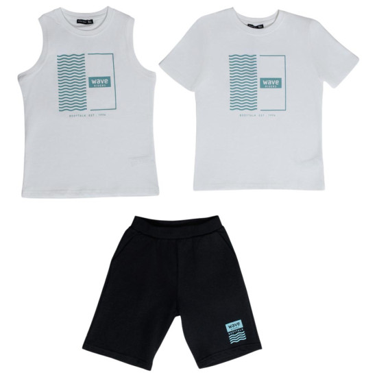 Bodytalk Παιδικό σετ Boys Tank Top & T-Shirt & Long Shorts